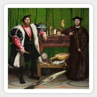 The Ambassadors by Hans Holbein the Younger Sticker